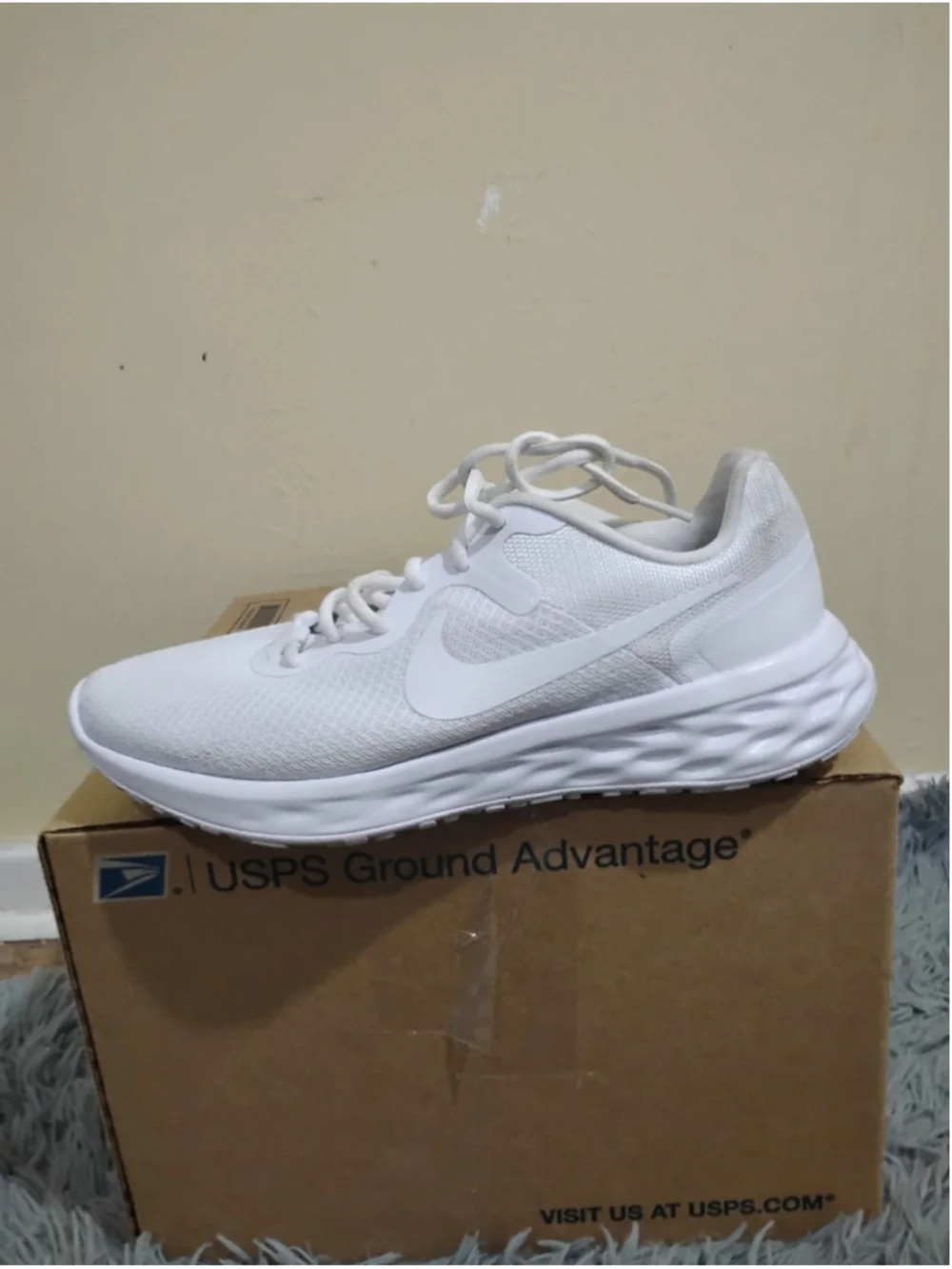 Nike Revolution 6 NN TripleWhite Men Size 8.5 Running Sports SneakervDC3728-102
